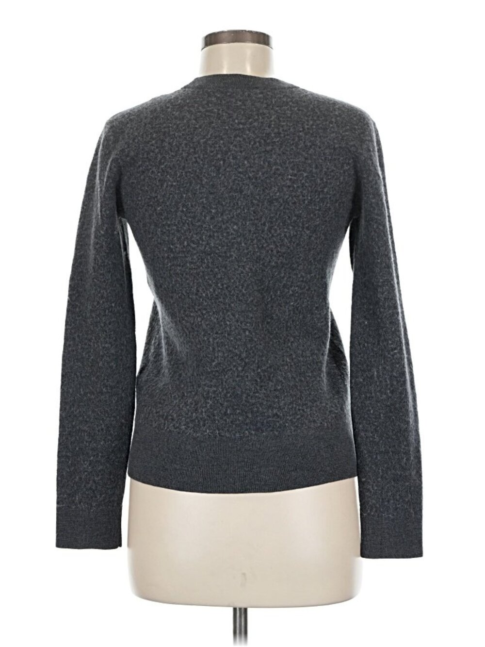 Sandro Paris Charcoal Gray Wool Blend Crewneck Sweater Size M - Picture 4 of 9